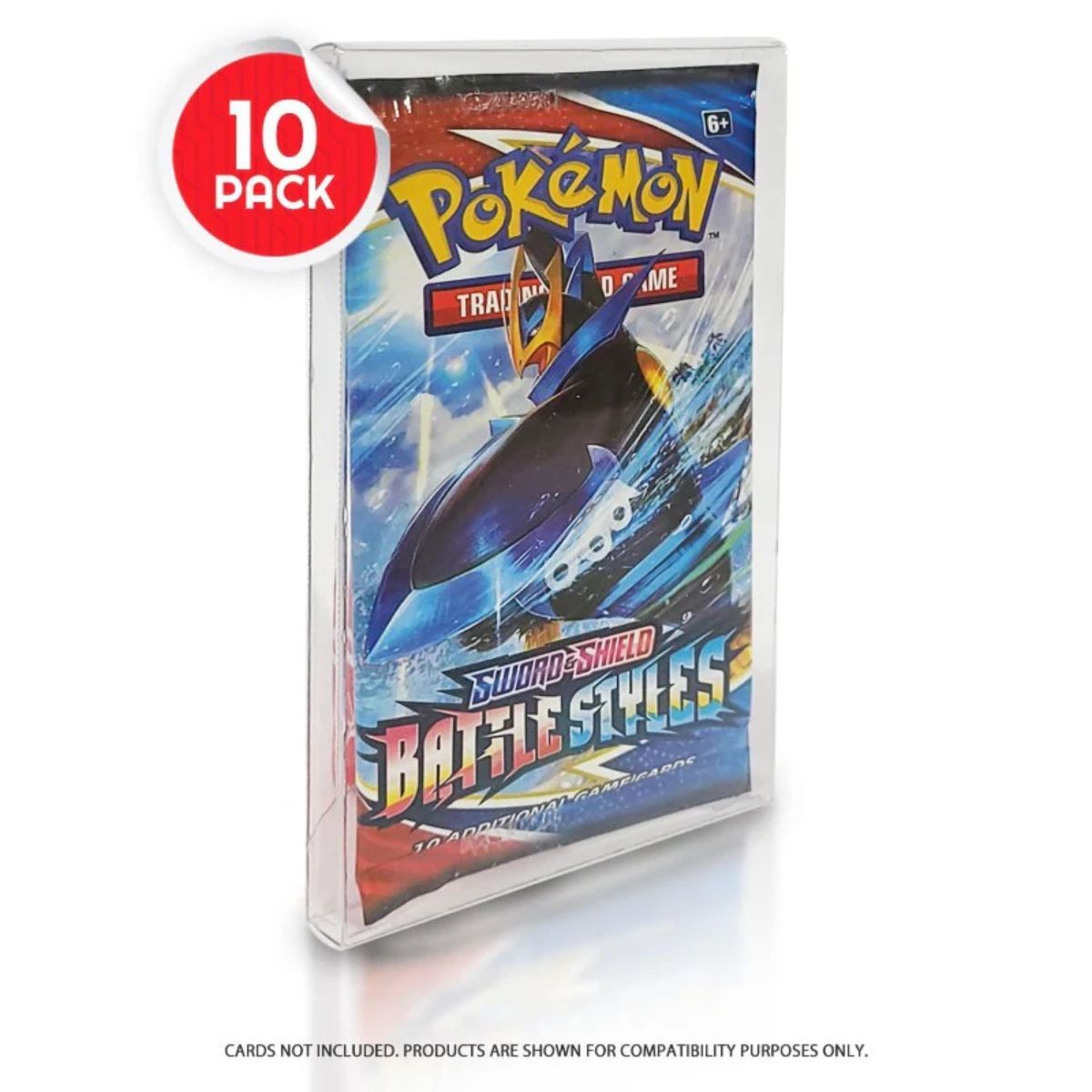 Pack de 10 - Protection en PET pour Booster Pokémon, MTG et autres TCG - Evoretro