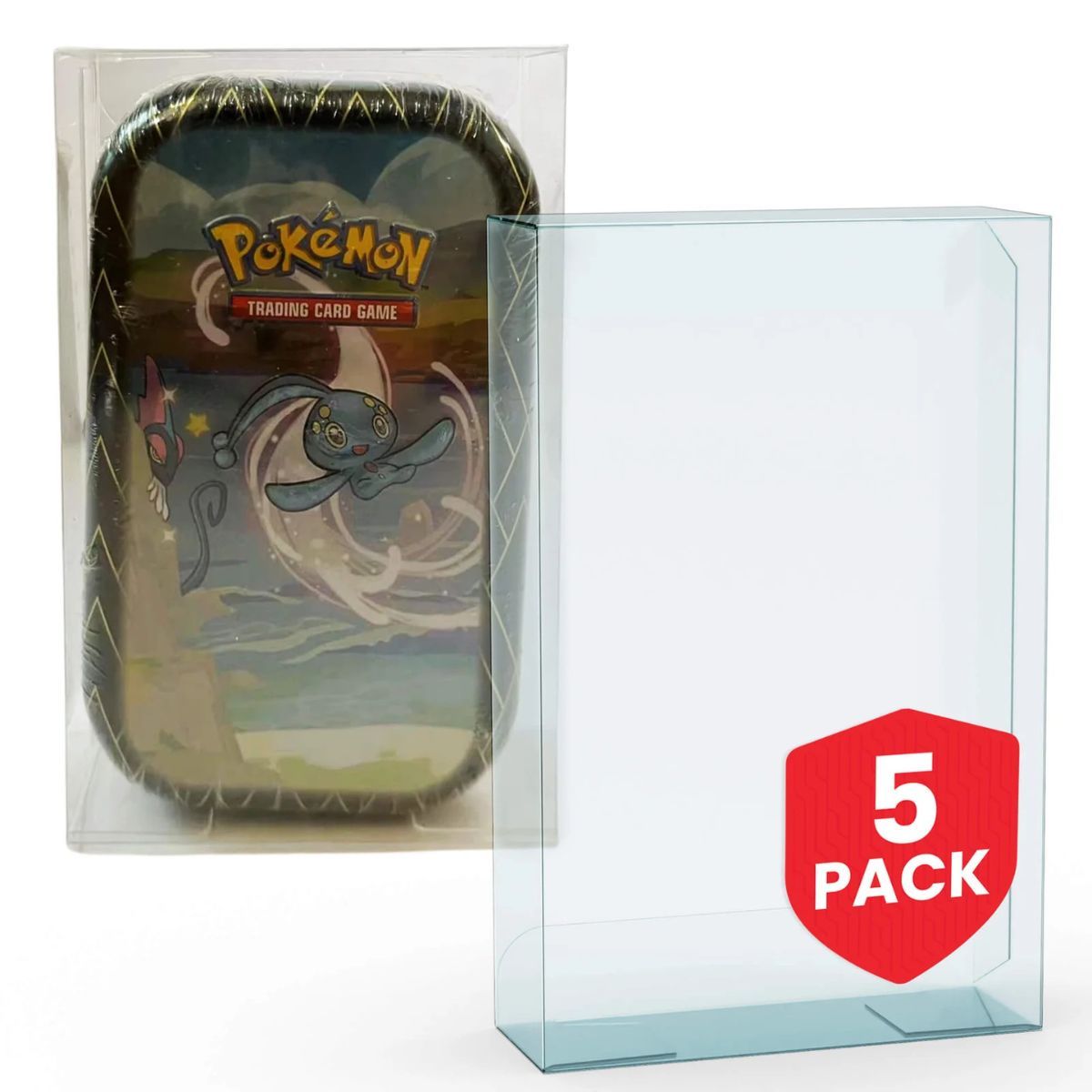 Pack de 5 - Protection en PET pour Mini Tin Pokémon - Evoretro