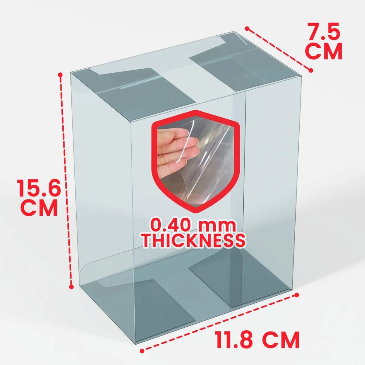 Pack de 5 - Protection en PET pour Pokebox Tin Pokémon - Evoretro