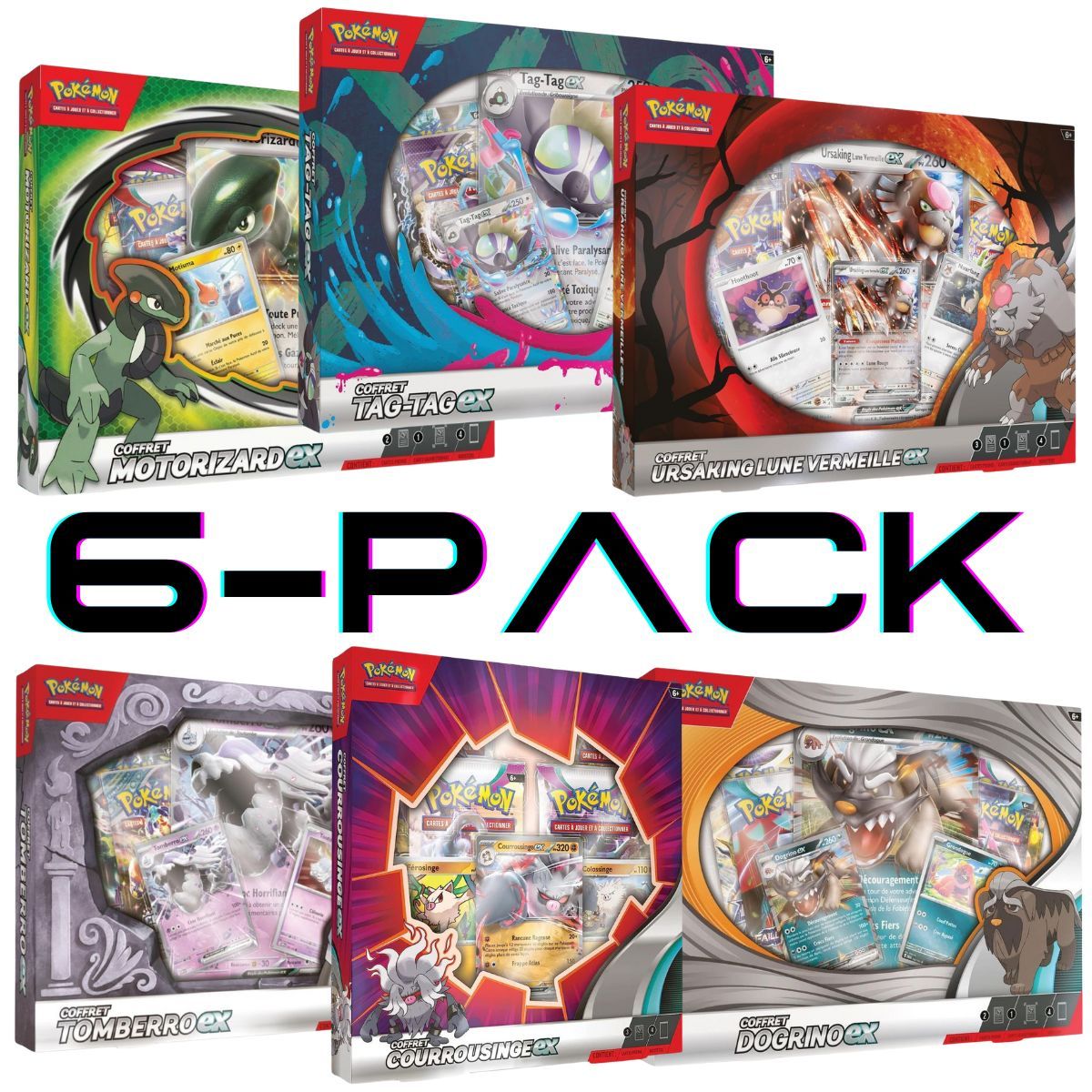 Pack de 6 Coffrets - FR - Pokémon