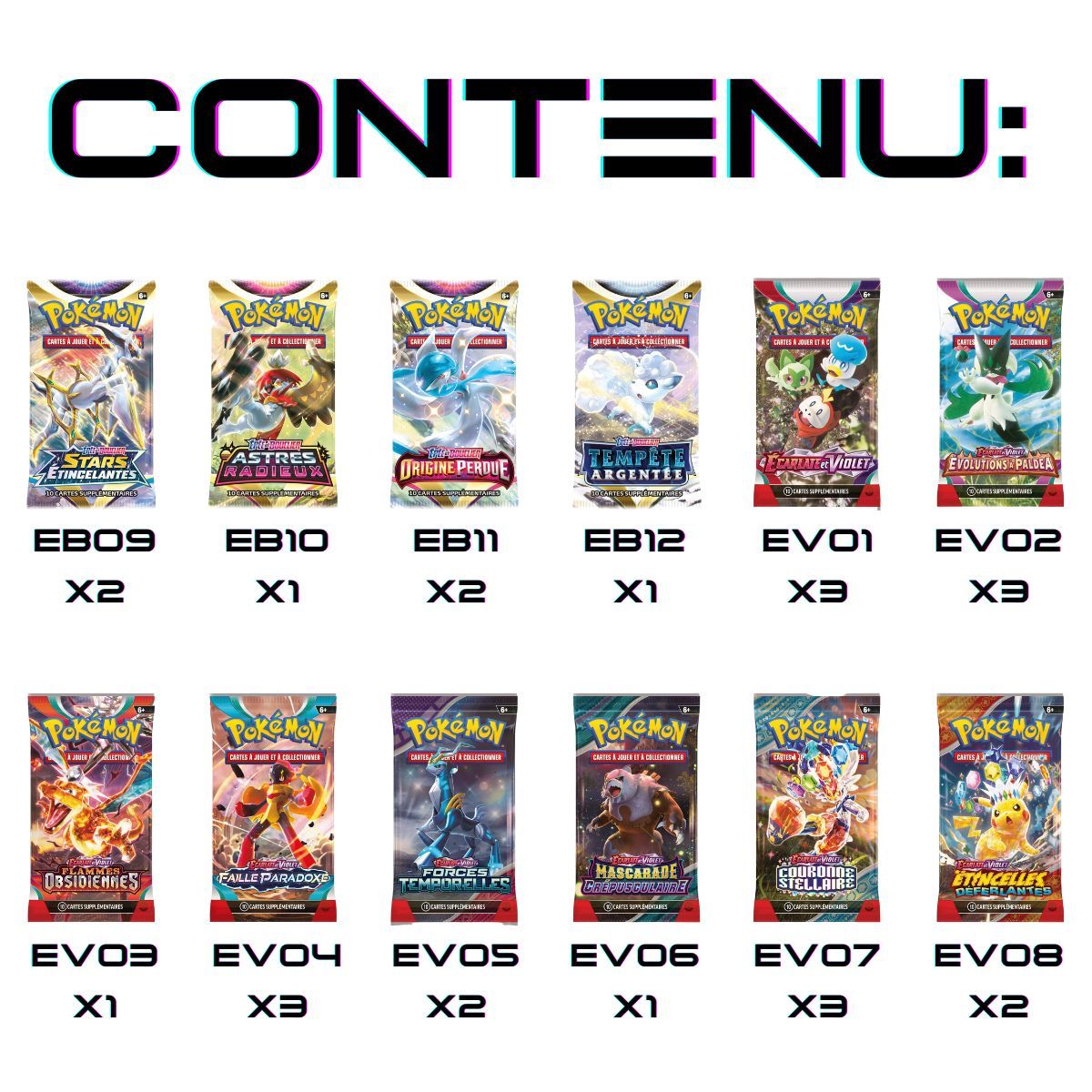Pack de 6 Coffrets - FR - Pokémon