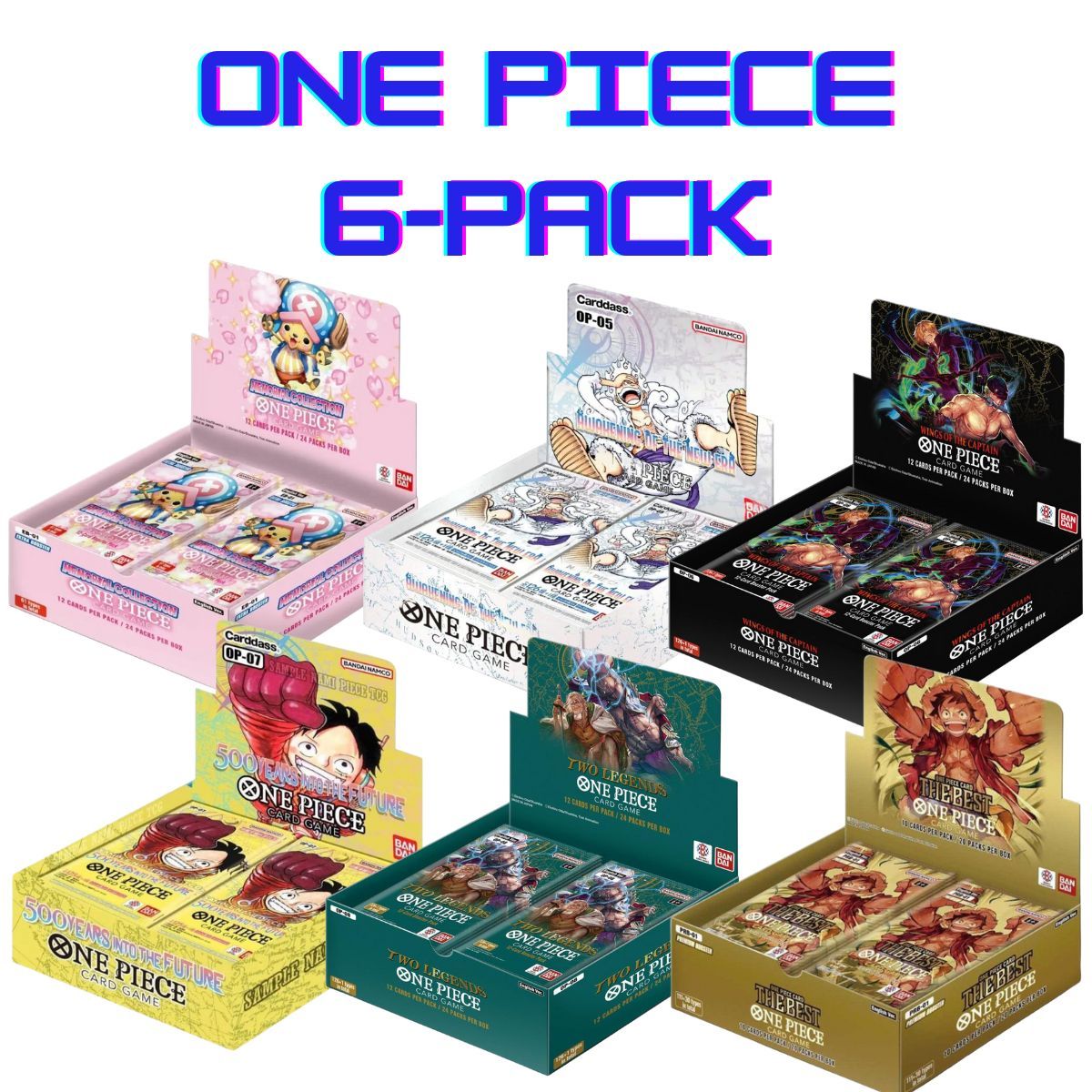 Pack Display One Piece Card Game PRB01 OP05 OP06 OP07 OP08 EB01