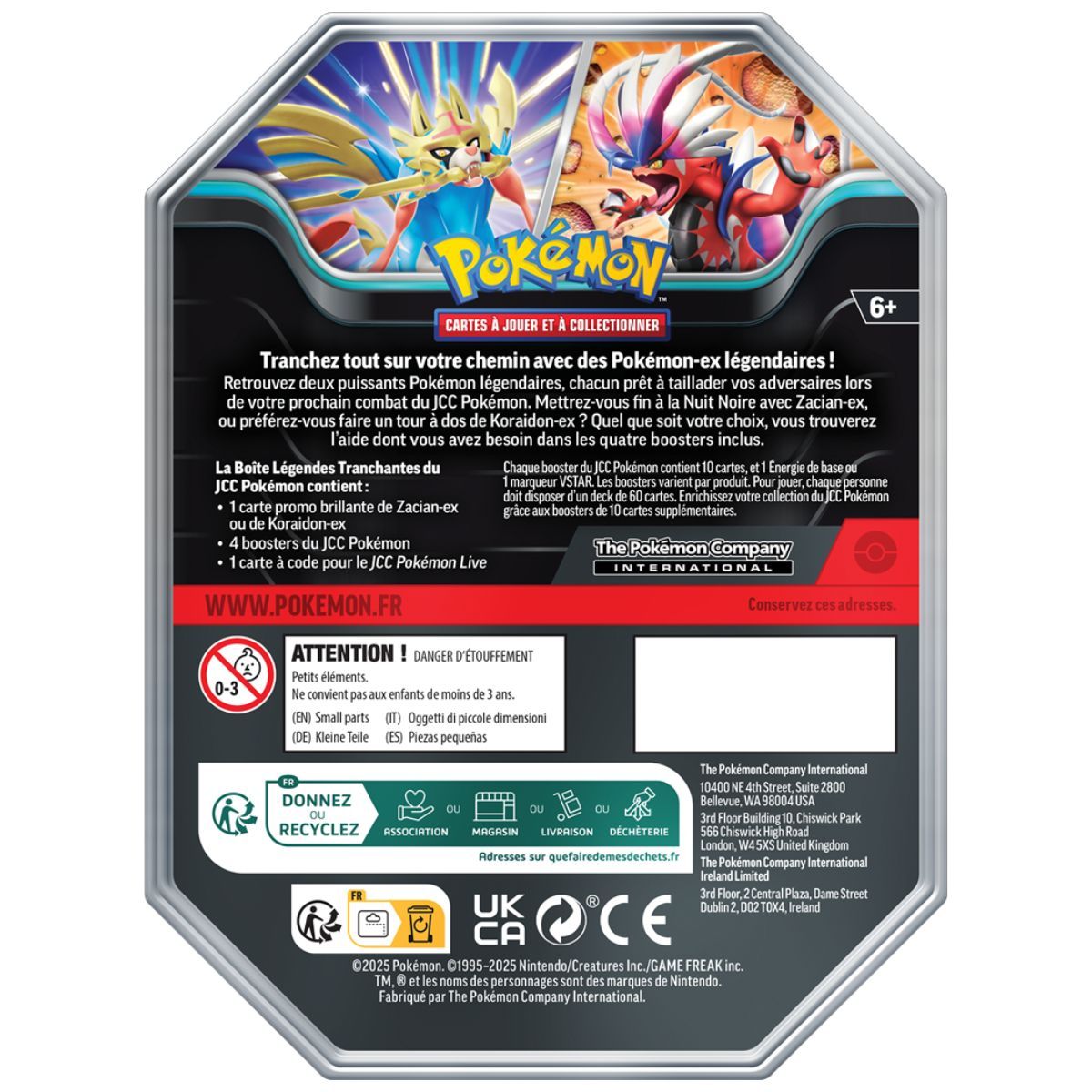 Pokebox - Lot de 2 - Légendes Tranchantes Q2 25 - FR - Pokémon