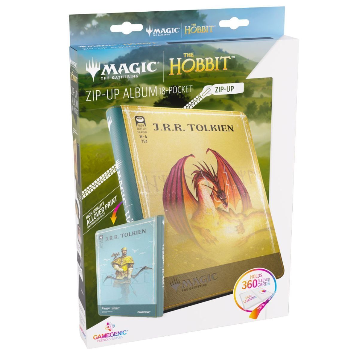 Portfolio Zip-Up 360 Cartes - Gamegenic - Smaug's Mox - MTG The Hobbit