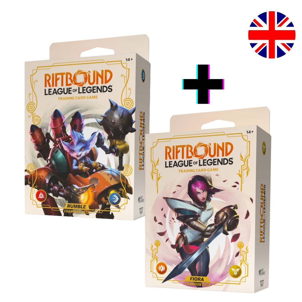 Item Set 2 Spiritforged - Lot de 2 Champion Deck - Fiora & Rumble - EN - Riftbound : LoL TCG