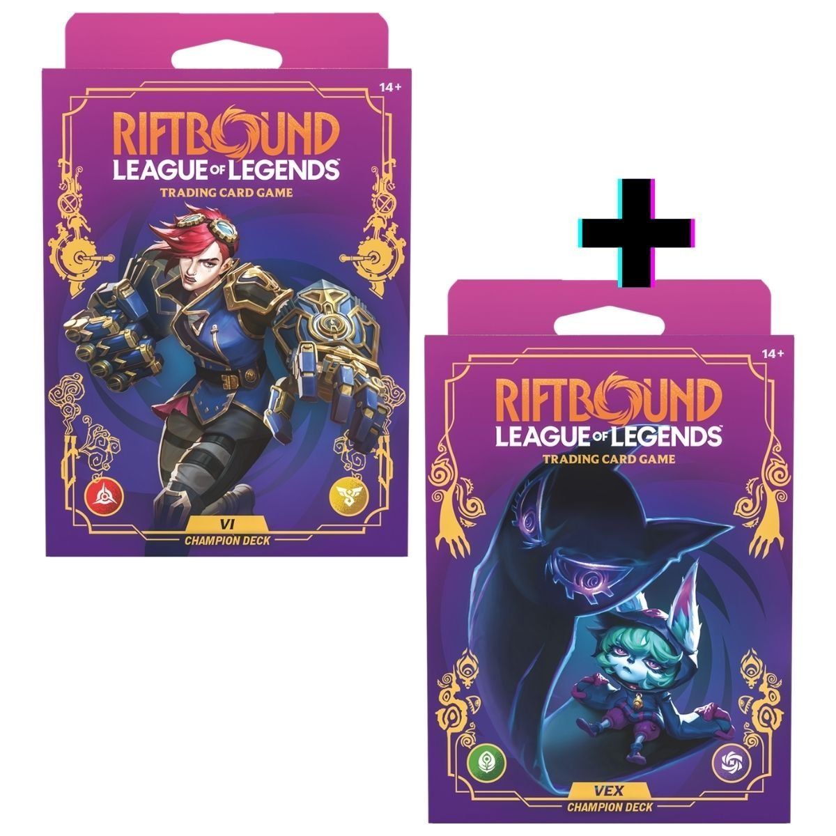 Set 3 Déchainement - Vi & Vex - Lot de 2 Deck de Champion - FR - Riftbound : LoL TCG