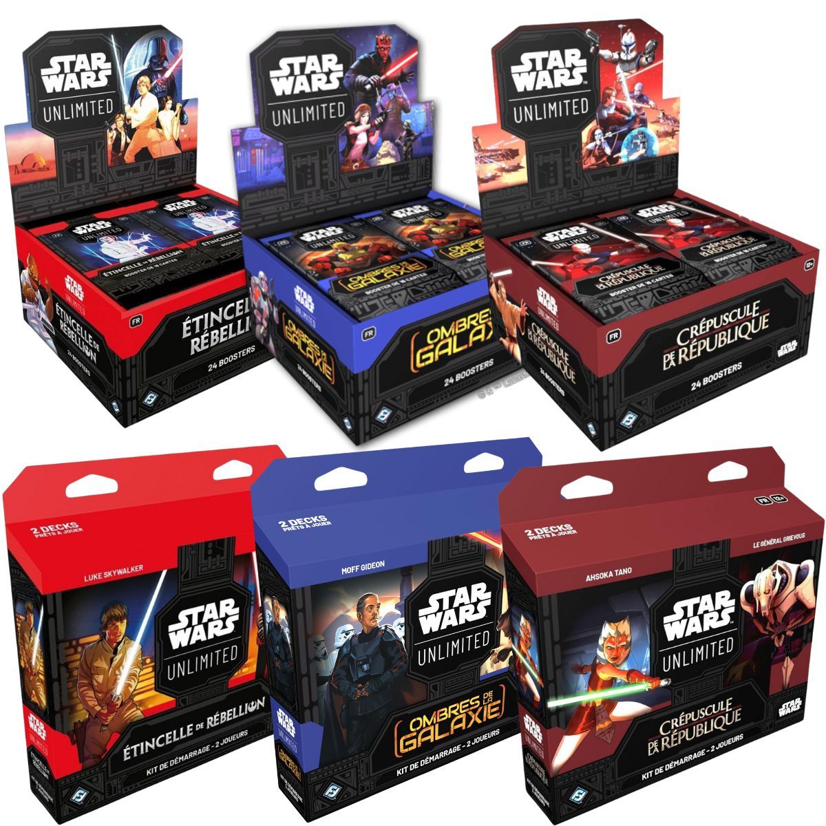 Item Star Wars Unlimited - Pack Complet - [SWU1] [SWU2] [SWU3] - FR