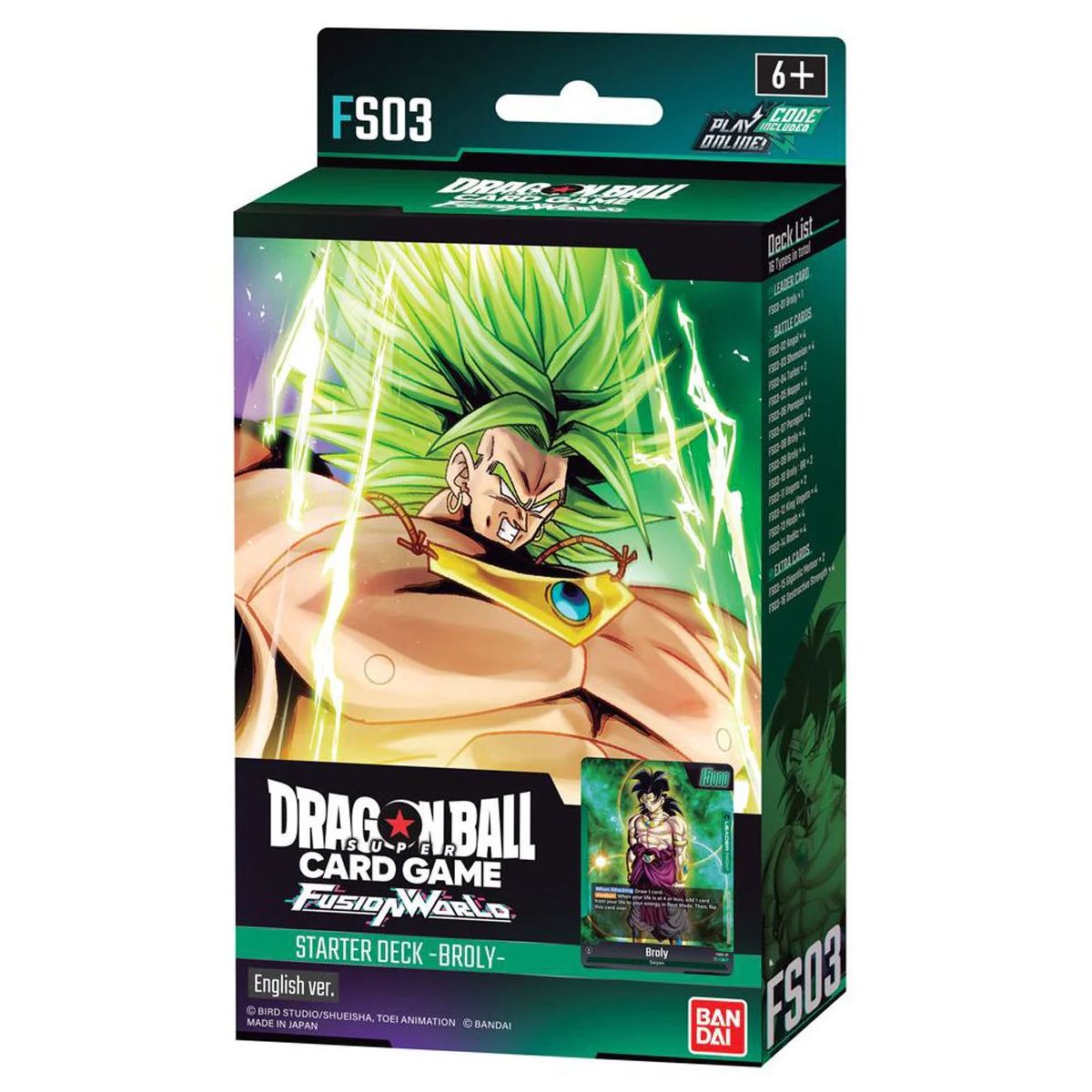 Item Starter Deck - BROLY - FS03 - EN - Dragon Ball CG Fusion World