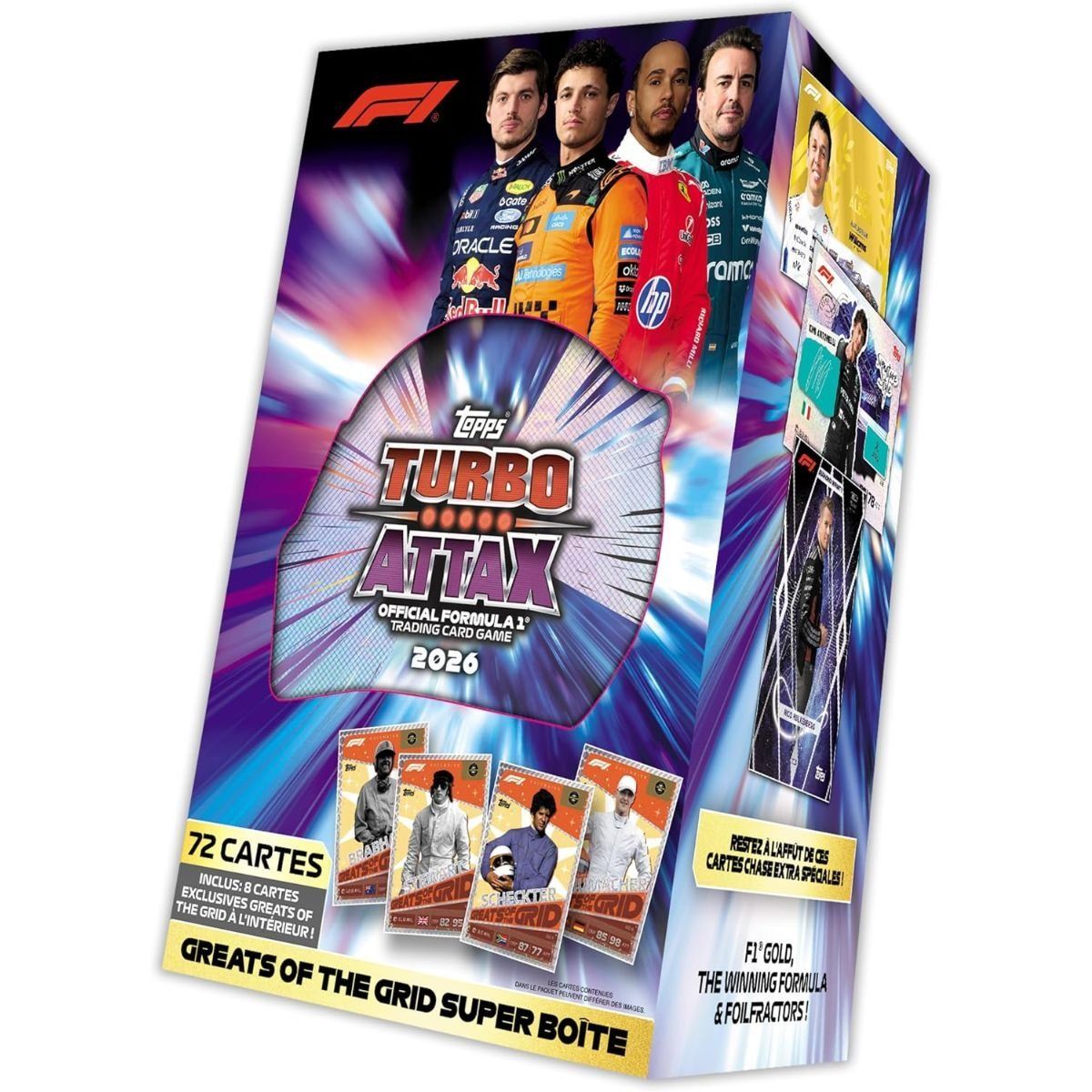 Item Super Tin F1 Turbo Attax 2026/27 - Topps - 73 cartes - EN