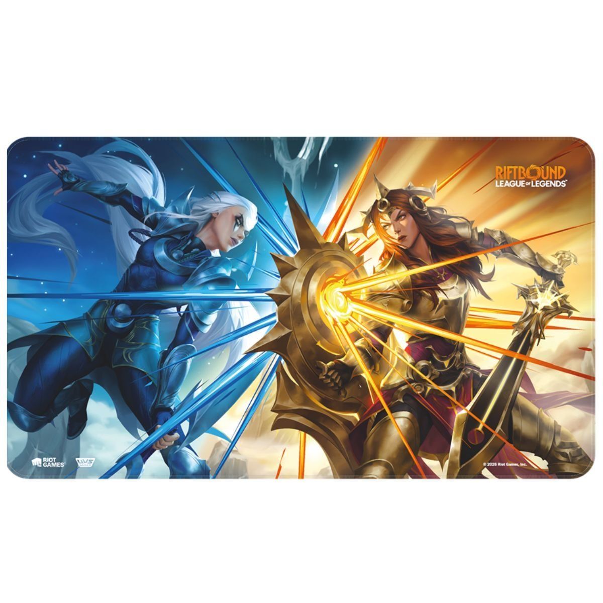 Tapis de Jeu - Set 4 Vendetta - Diana vs Leona - Playmat - Riftbound : LoL TCG