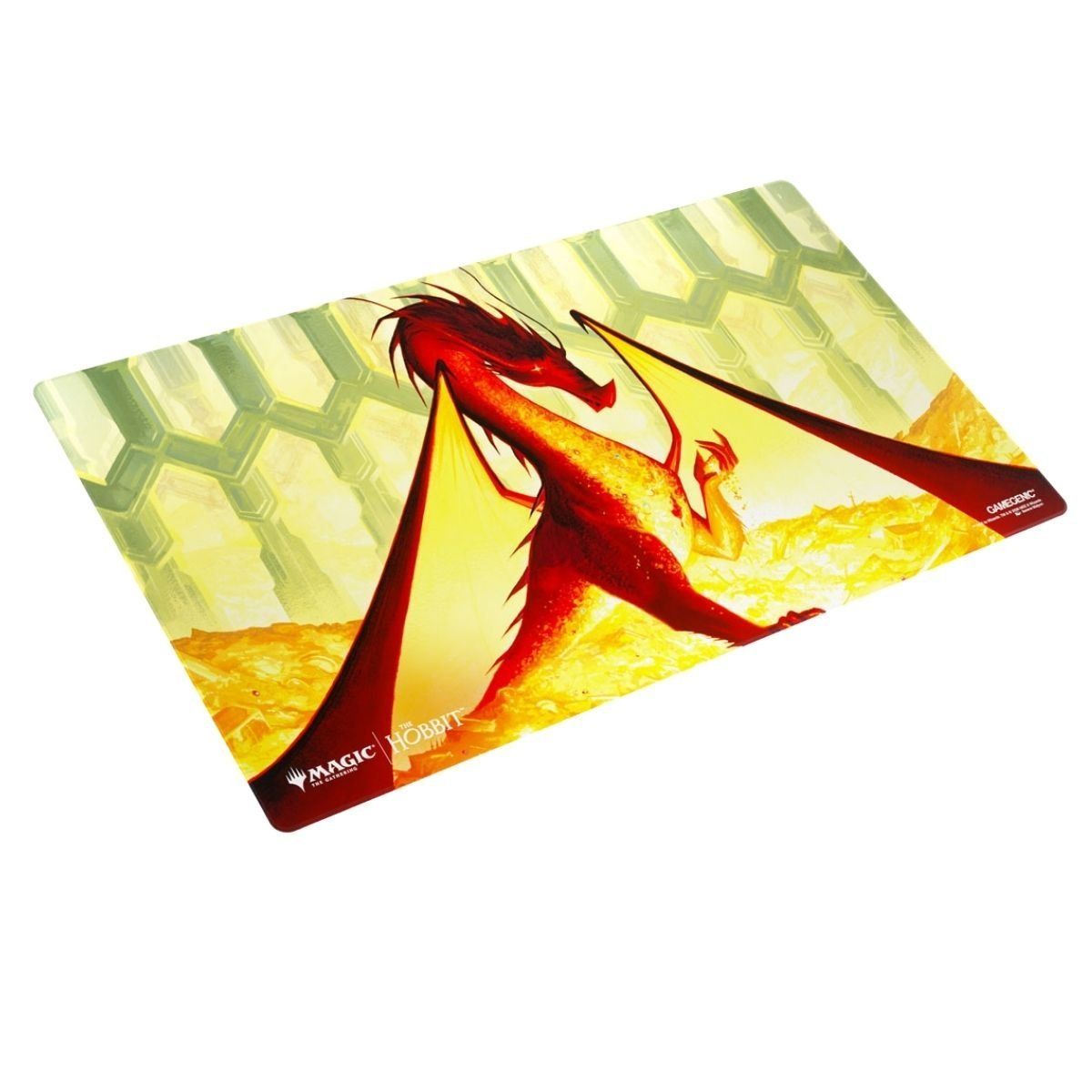 Tapis de Jeu Shiny 61x35 cm - Gamegenic - Smaug the Golden - MTG The Hobbit