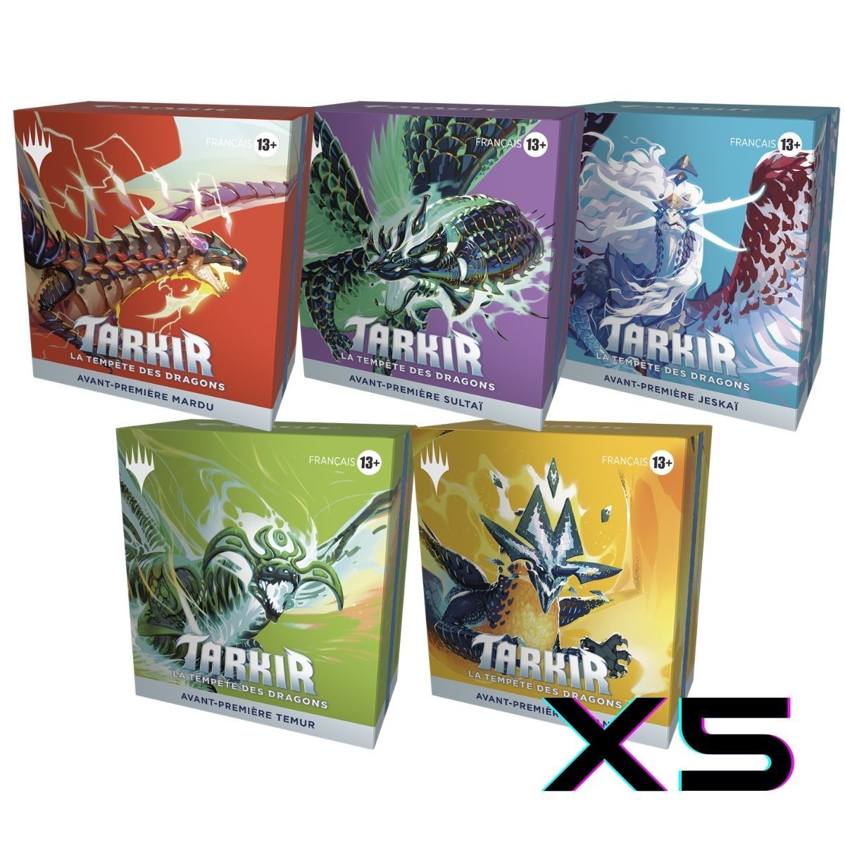 Item Tarkir : La Tempête Des Dragons - FR - 5 Kits d'Avant Première - Magic the Gathering - TDM