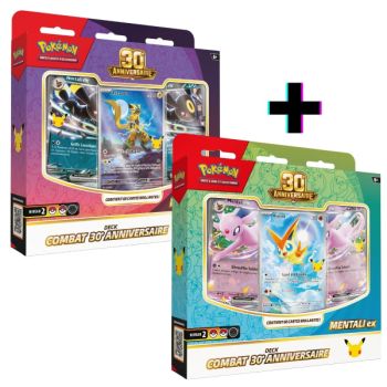 30e Anniversaire - Lot de 2 Decks de Combat - Pokémon - FR
