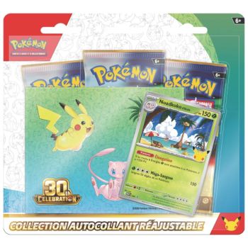 30e Anniversaire - Lot de 2 Tripacks Collection Autocollant - Pokémon - FR