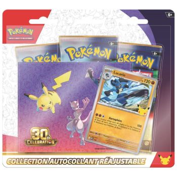 30e Anniversaire - Lot de 2 Tripacks Collection Autocollant - Pokémon - FR