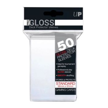 photo 50 Protège-Cartes - UltraPro - Standard Sleeves Transparent - Deck Protector Pro-Gloss