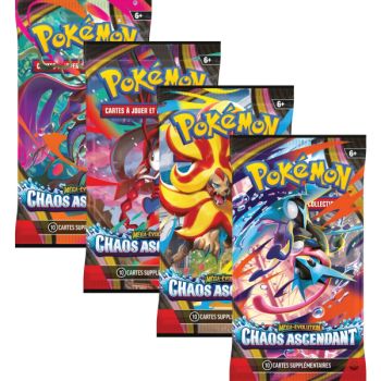 Artset [ME04] - Boosters Chaos Ascendant - Pokémon - FR - Les 4 Illustrations ME04 - [ME4]