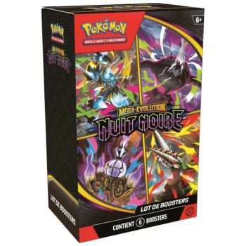 Bundle [ME05] - Lot de 6 Boosters Nuit Noire - Pokémon - FR - Méga-Évolution [ME5]