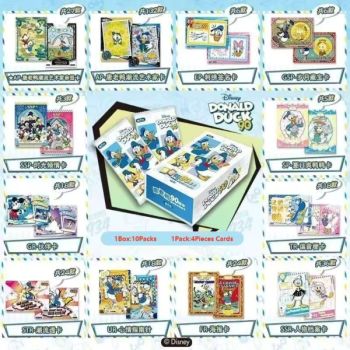 CardFun - Boîte de 10 Boosters - Disney : Donald Duck 90e Anniversaire - CH