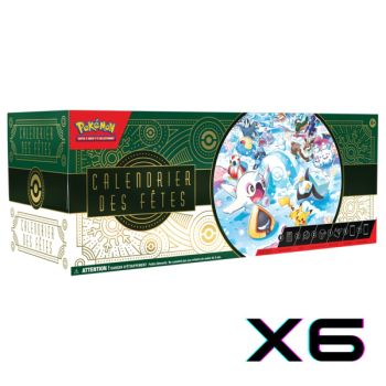 photo Coffret - Lot de 6 Calendriers des fêtes 2024 (de l'avent) - Pokémon - FR