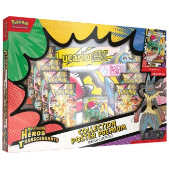 Coffret - Méga-Lucario - Premium Collection Poster - Héros Transcendants - FR - Pokémon [ME2.5]