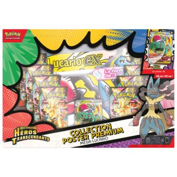 Coffret - Méga-Lucario - Premium Collection Poster - Héros Transcendants - FR - Pokémon [ME2.5]