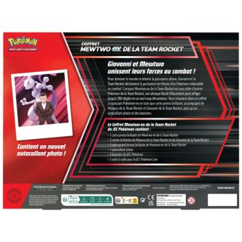 Coffret - Mewtwo-ex Team Rocket (Juin 25) - FR - Pokémon