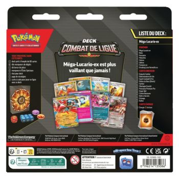 Deck Combat de Ligue - Méga-Lucario Ex - Mai 2026 - Pokémon - FR