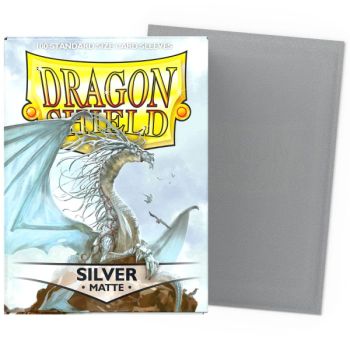 Dragon Shield - 100 Protège cartes - Sleeves - Standard Matte - Argent