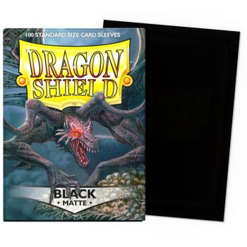 photo Dragon Shield - 100 Protège cartes - Sleeves - Standard Matte - Noir