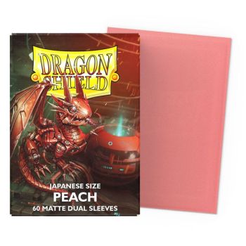 Dragon Shield - 60 Protège cartes - Sleeves - Mini Dual Matte - Peach