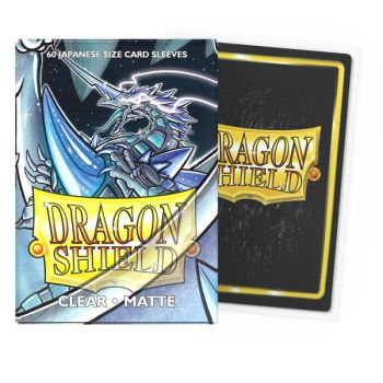 Dragon Shield - 60 Protège cartes - Sleeves - Mini : Transparent Matte