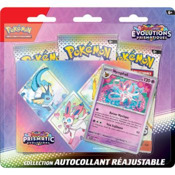 Evolutions Prismatiques - Tripack Aléatoire Nymphali/Givrali/Phyllalli Collection Autocollant- Pokémon - FR -  [SV8.5][EV8.5]