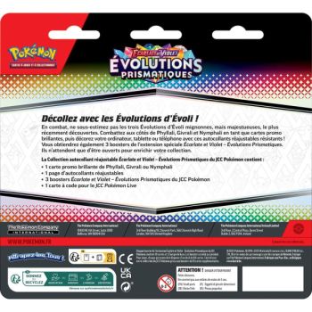 Evolutions Prismatiques - Tripack Aléatoire Nymphali/Givrali/Phyllalli Collection Autocollant- Pokémon - FR -  [SV8.5][EV8.5]