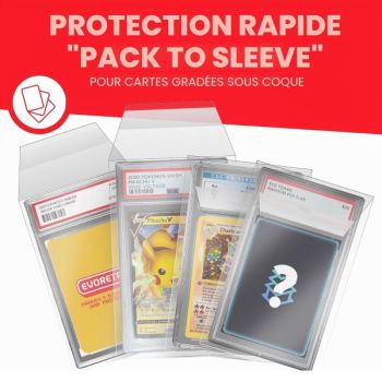 Evoretro - 100 Pochettes de Protection - Cartes Gradées PSA