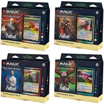Fallout - Lot de 4 Decks Commander - EN - Magic the Gathering - PIP