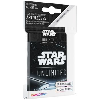 Gamegenic - Protège Cartes - Sleeves - Star Wars Unlimited - Card Back Black