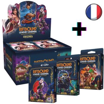 Lot 1 Display + 3 Decks de Champion - FR - Origines - Riftbound TCG - Set 1