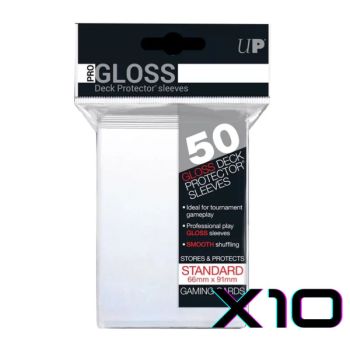 photo Lot de 10 packs de 50 Protège-Cartes - UltraPro - Standard Sleeves Transparent - Deck Protector Pro-Gloss
