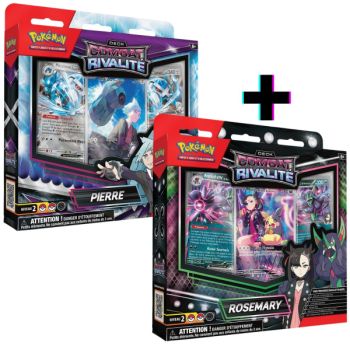 Lot de 2 Decks Combat Rivalité – Rosemary/Pierre - Pokémon - FR