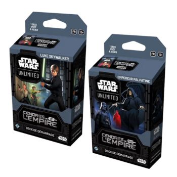 Lot de 2 decks de démarrage - Cendres de l'Empire - FR - Star Wars Unlimited - SWU8