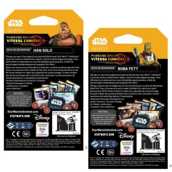 Lot de 2 decks de démarrage - Passage en Vitesse Lumière - FR - Star Wars Unlimited - SWU4