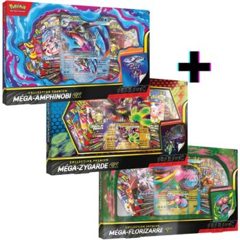 Lot de 3 Coffrets - Collection Premium 8 Boosters- FR - Pokémon - 2026