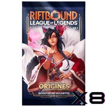 Lot de 8 Boosters Origines - FR - Riftbound TCG - Set 1