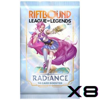 Lot de 8 Boosters Set 5 Radiance - EN - Riftbound : LoL TCG