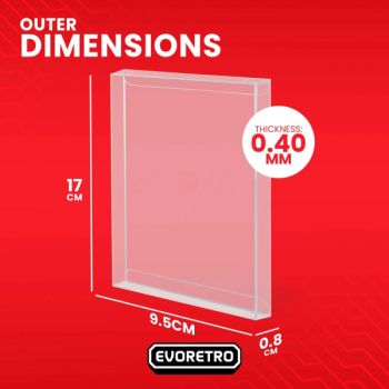 Pack de 10 - Protection en PET pour Booster cartonné Pokémon - Evoretro