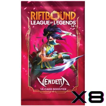 Set 4 Vendetta - Lot de 8 Boosters - EN - Riftbound : LoL TCG