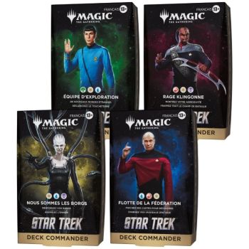 Star Trek - FR - Lot des 4 decks Commander - Magic: The Gathering - TRK