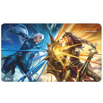 Tapis de Jeu - Set 4 Vendetta - Diana vs Leona - Playmat - Riftbound : LoL TCG