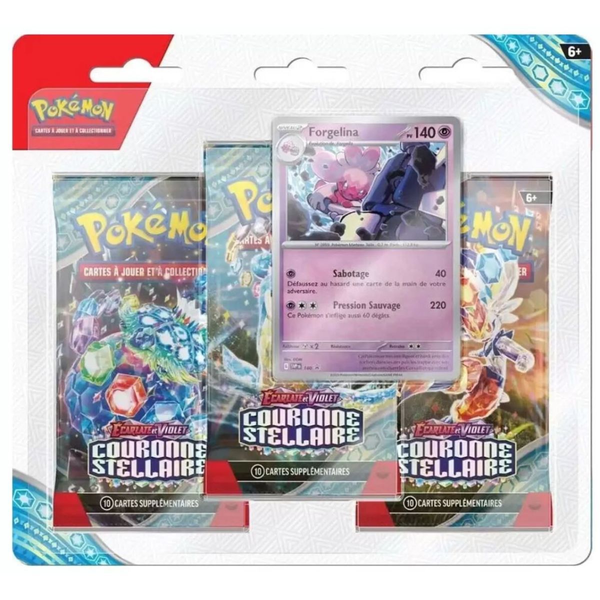 Tripack Forgelina - Couronne Stellaire - FR - [SV7][EV07] - Pokémon